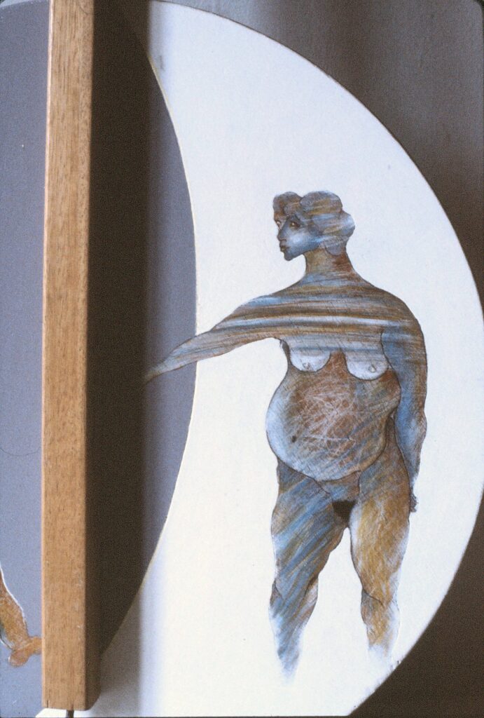  Particolare 2 (tecnica mista su legno diametro cm 40)