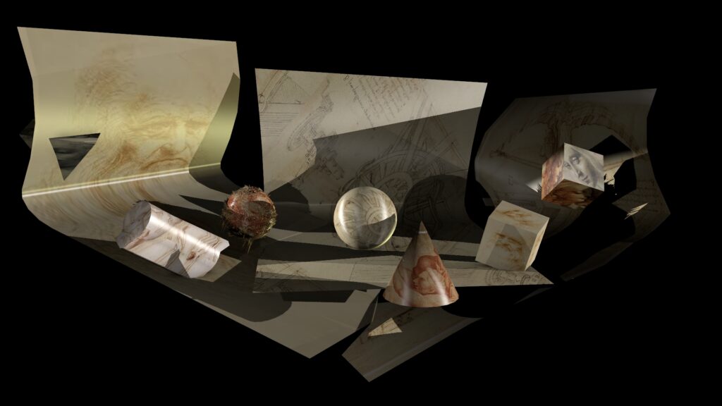 Leonardo elaboratto con software Maya