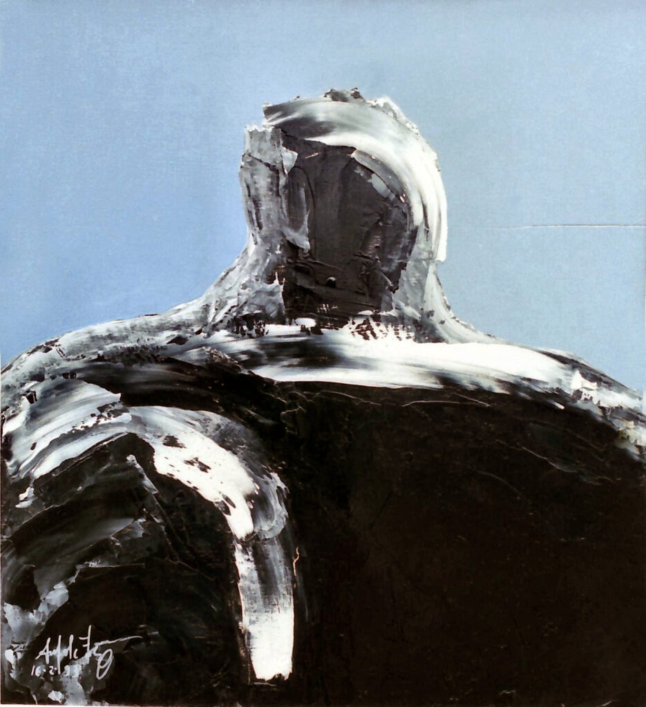 Ritratti in un fine millennio Verso (olio su tavola cm 60x55) (Febbraio 93)