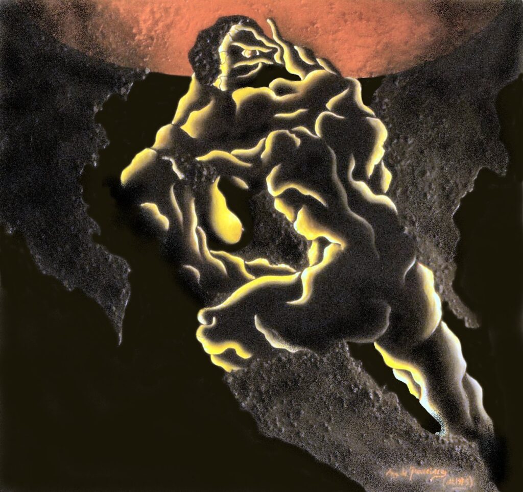 Amore-Odio (olio su tela cm 160x160)