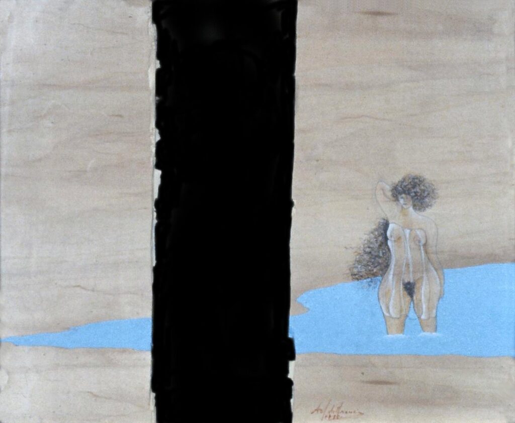 Spaccatno n 9 (tcnica mista cm 70x60) (luglio 85)