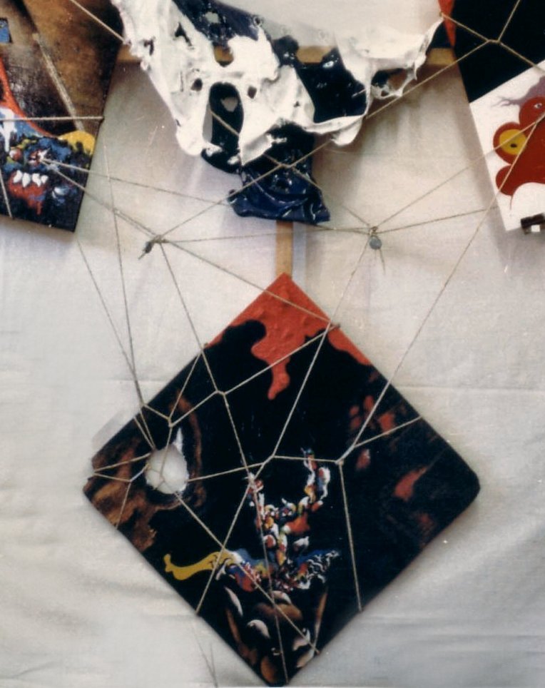 Disintegrazione 1(smalto su legno cm200x180) Particolare