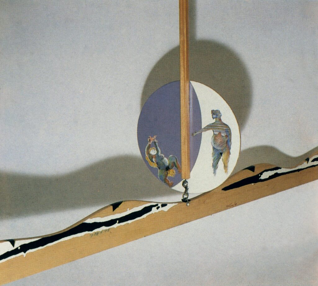 Cercando lo spazio (tecnica mista su legno cm 250x200) (82)