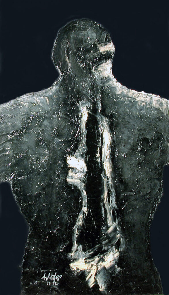  Non ancora 14 (olio su tavola cm 63x111) (dicembre 93)