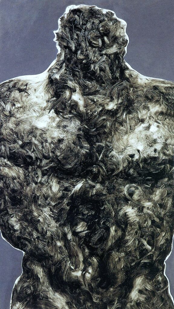 Non è la morte (olio su tavola cm63x 111) (25 maggio 92)