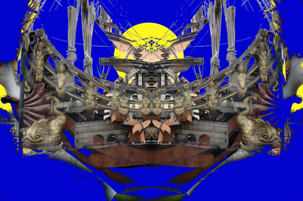 “Frammenti Galeoni 1” (2010) cm. 120 x 80 Stampa Inkjet Epson lucida montata su alluminio Edizione Unica di 3