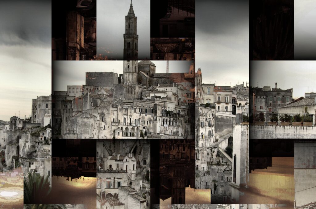 “Matera, intrecci” (2010) cm. 120 x 80 (Stampa lightjet su carta Kodak Endura montata sotto plexiglass a strisce intrecciate Edizione Unica di 3