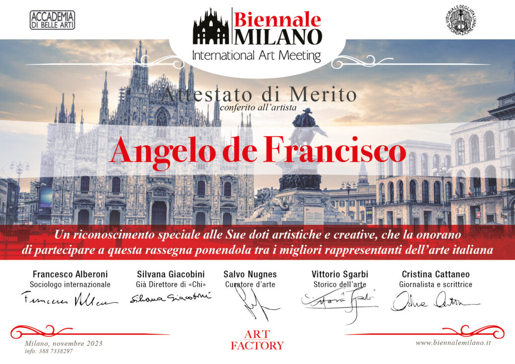 ATTESTATO-BiennaleMilano-DE FRANCISCO