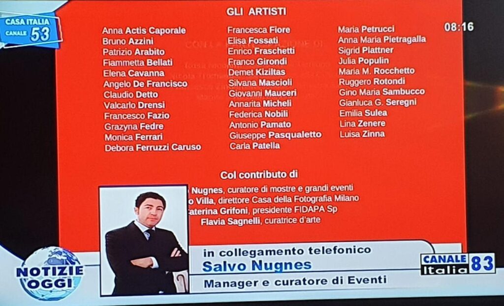 Salvo Nugnes elenca gli Artisti