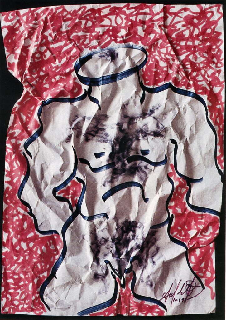 Sono stuffo di essere un itagliano. (pennarelli cm A4) (91)