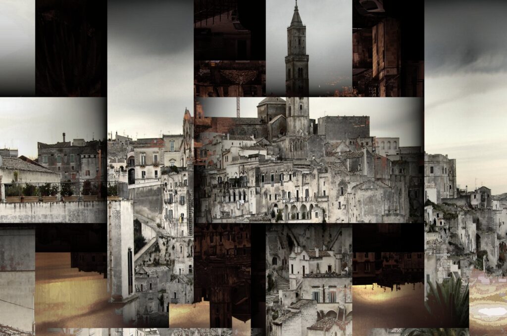 "Matera, intrecci” - 2010 (cm. 120 x 80) (Stampa lightjet su carta Kodak Endura montata sotto plexiglass a strisce intrecciate) Edizione Unica di 3