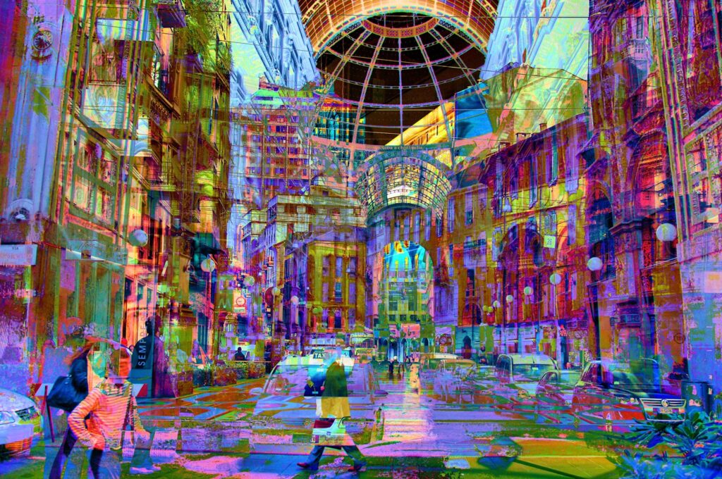 “Milano – Luci nella notte” - 2007 (cm 150 x 99,63) (Stampa lightjet su carta Kodak Endura montata sotto plexiglass ) Tiratura : Edizione unica di 3