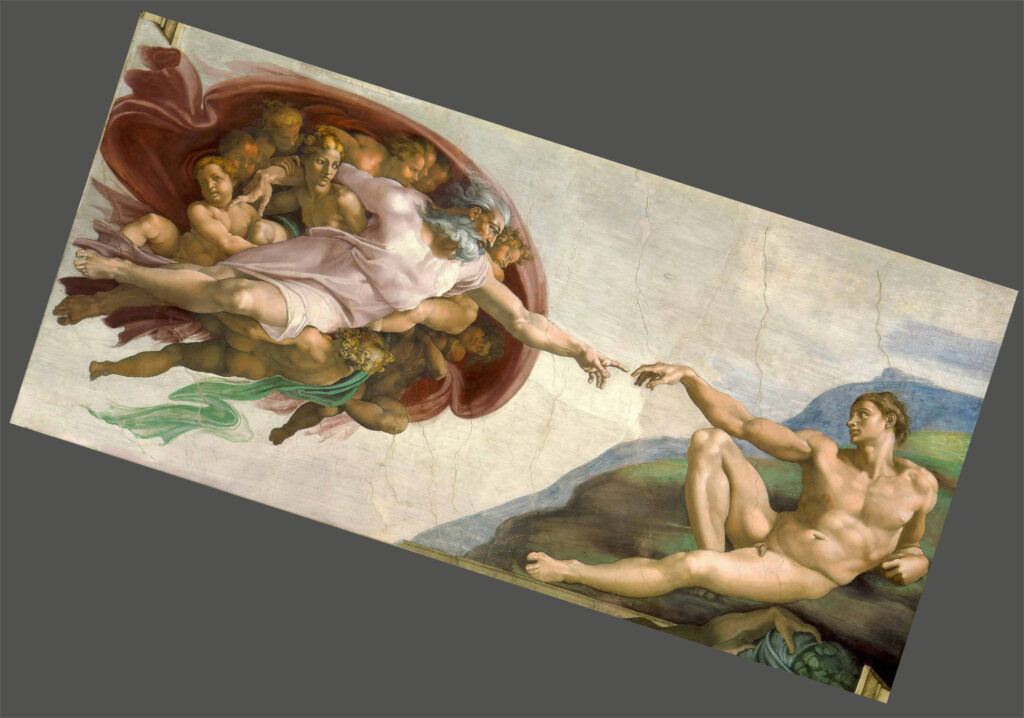 Michelangelo-Creazione di Adamo
