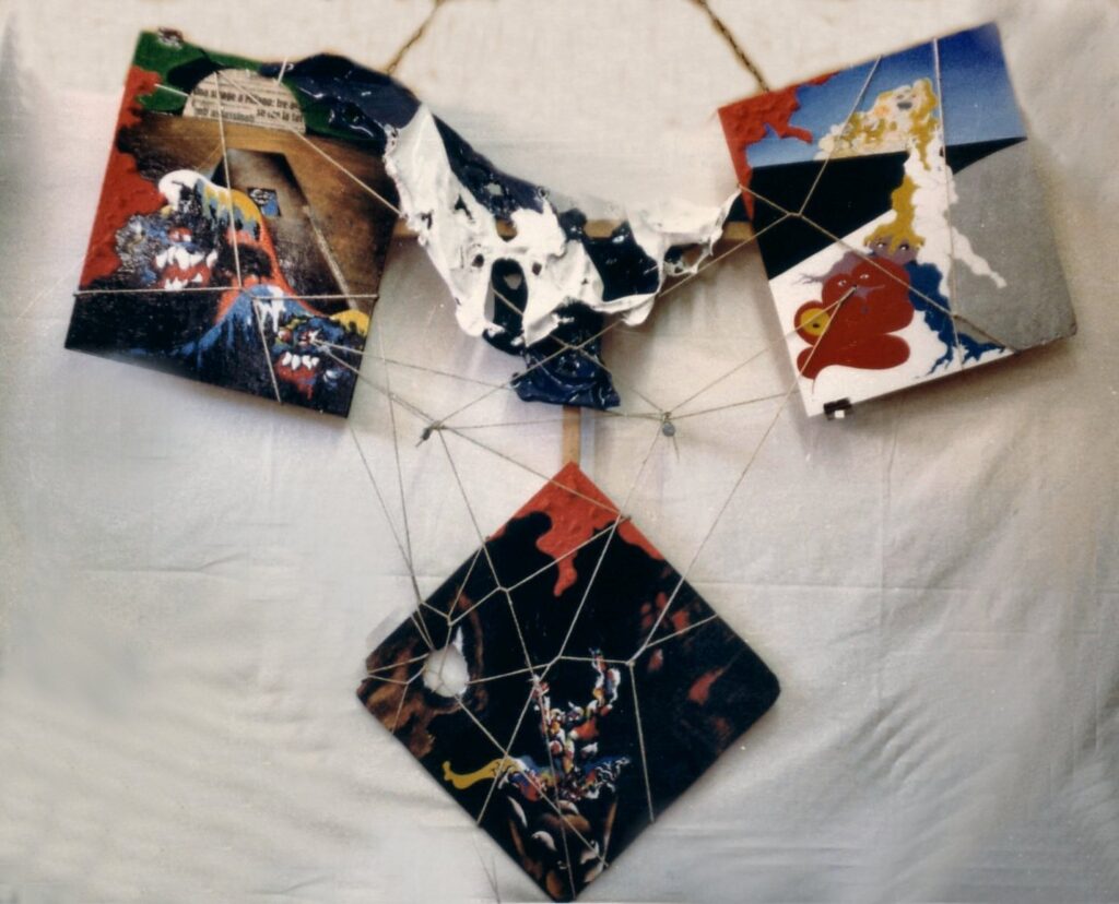 Disintegrazione 1 (smalto su legno cm200x180)